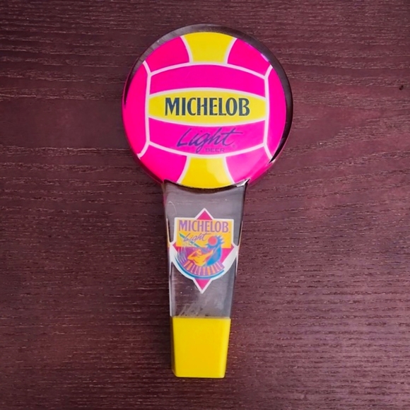 Michelob Light Volleyball Acrylic tap pull handle. - Picture 2 of 13